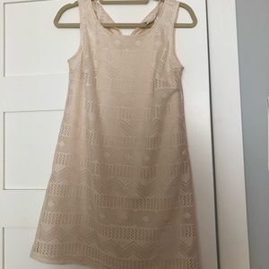 Xhiliration - cream detail dress